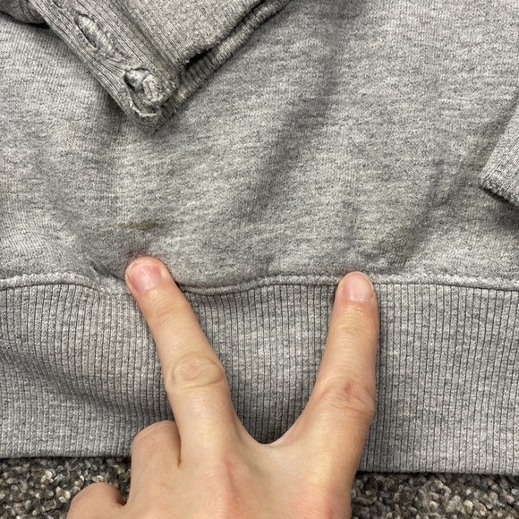 Vintage Champion Eco Grey Crewneck Sweatshirt Size Large - Picture 9 of 9